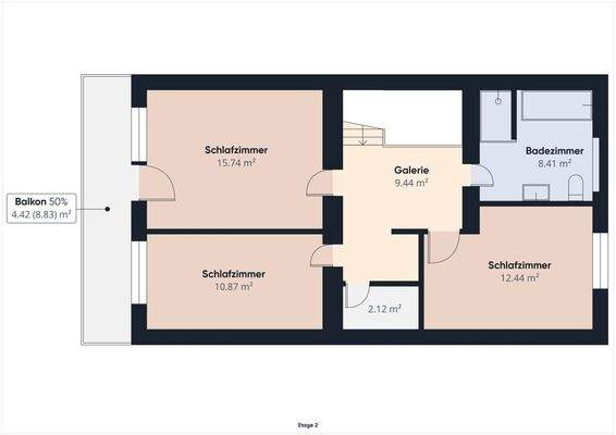 Grundriss Obergeschoss