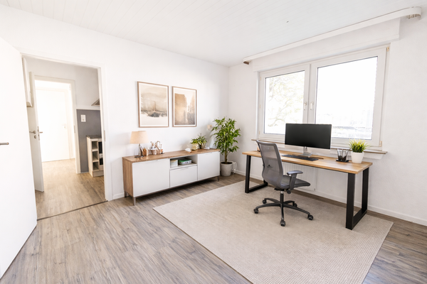 Arbeitszimmer EG visualisiert