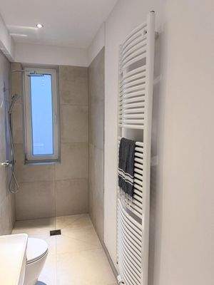 Badezimmer-Bodenebene Dusche