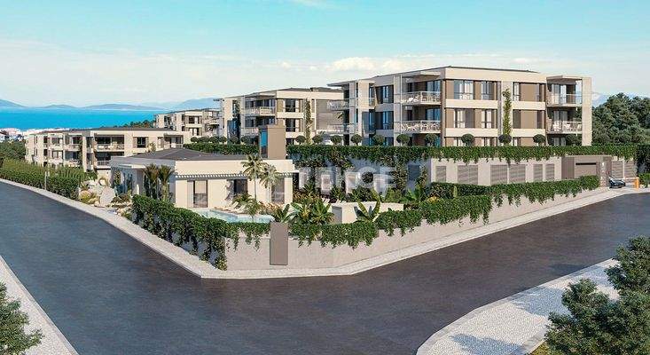 Apartments Close to the Sea in a Gated Complex in Çeşme