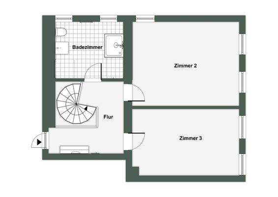 Grundriss oberes Geschoss