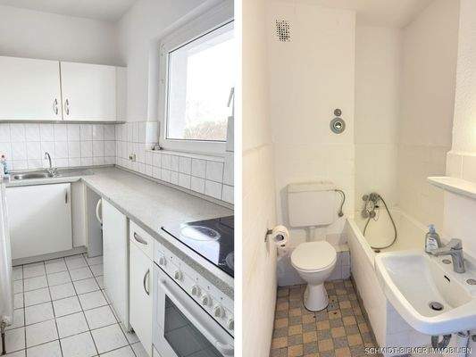 Küche u. Badezimmer
