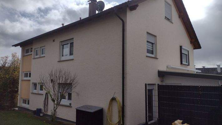 die hintere Hausansicht