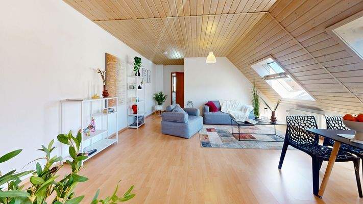 Wohnzimmer und Essbereich