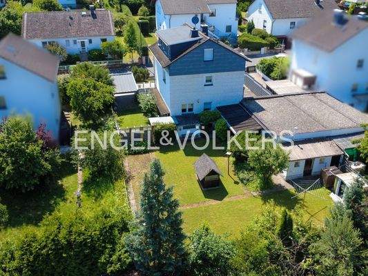 Rückansicht des Hauses