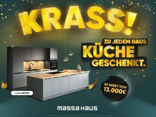 Küche mit Kochinsel geschenkt