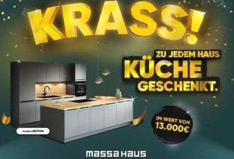 Küche mit Kochinsel geschenkt