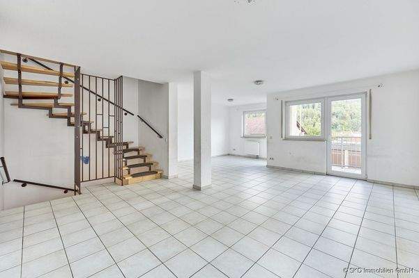 Blick in den Wohn-Essbereich 