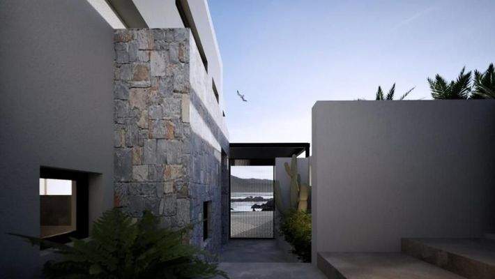 Kreta, Sisi: Villa direkt am Meer mit freiem Blick zu verkaufen