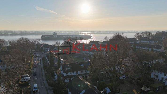 Die Elbe zum Greifen nah