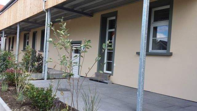 Die sehr schöne Terrasse