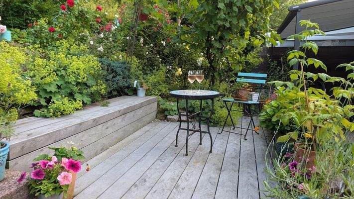 Sommerimpression Bangkiraiterrasse