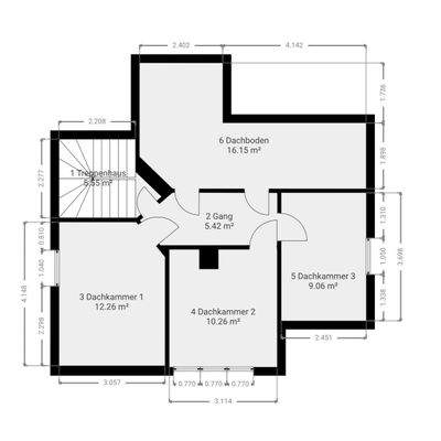 Grundriss Dachgeschoss 