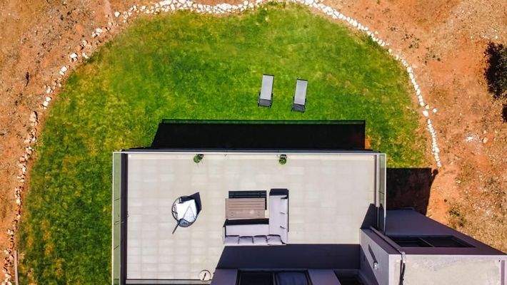 Kreta, Agios Onoufrios: Neu erbaute Villa mit perfektem Meerblick zu verkaufen