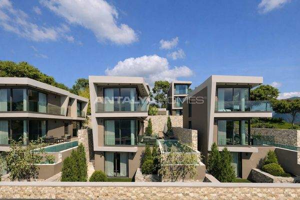 Off-Plan Houses with Sea Views in Antalya Kalkan