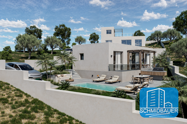 Kreta, Klima: Neues Projekt mit Swimmingpool und herrlichem Meerblick