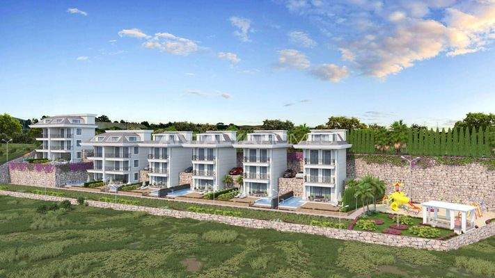 Elegant Houses with Private Pool and Garden in Alanya