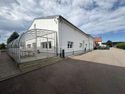 Außenansicht Sozialgebäude