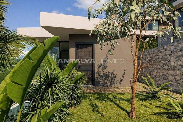 Off-Plan Houses with Sea Views in Antalya Kalkan
