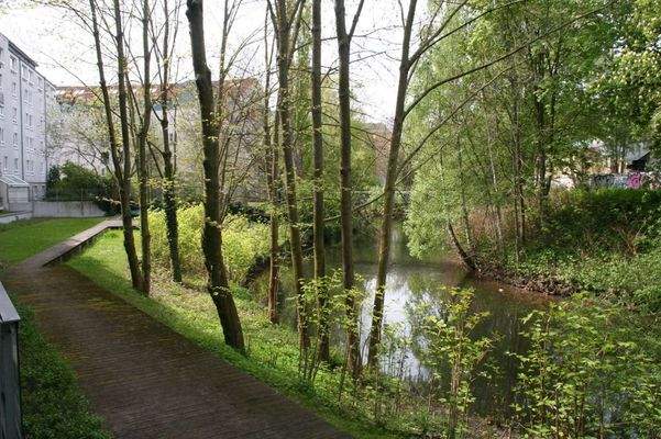 Bootssteg an der Leine I