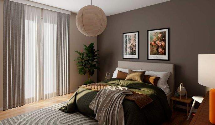 Im Schlafzimmer erwarten Sie erholsame Nächte