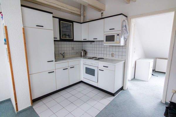 Küche im Dachgeschoss