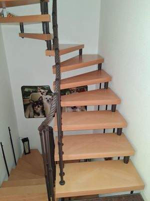 Treppe zum Dachgeschoss