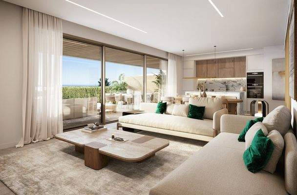 Flats with Spacious Terraces and Pools in Estepona New Golden Mile