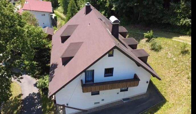 Das Haus von oben...