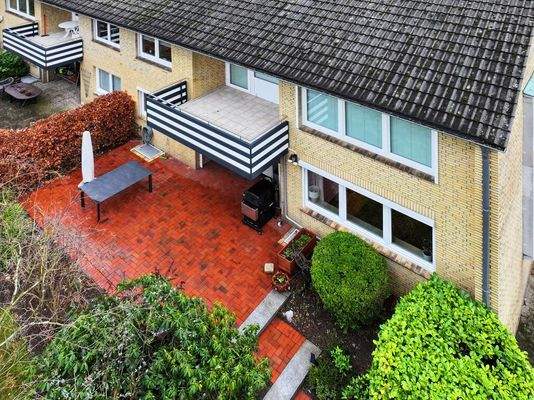 Luftaufnahme Wohnhaus Terrasse