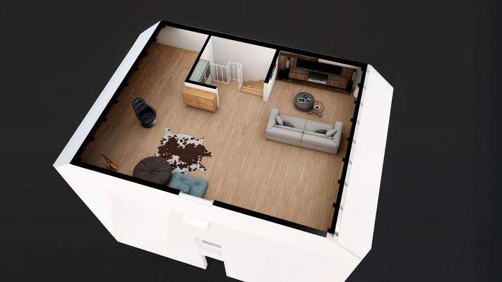 3D Grundriss Dachgeschoss