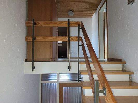 Treppenaufgang zum Dachgeschoß