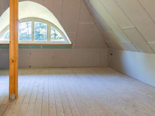 Schlafzimmer für den weiteren Ausbau