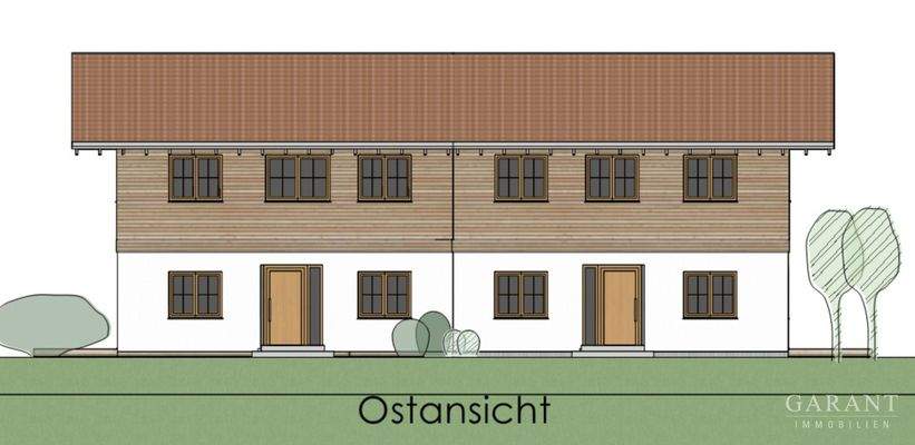 Doppelhaus Ostansicht