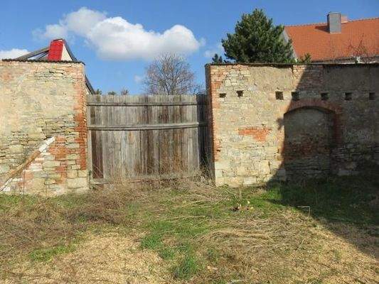 Hintere Grundstücksgrenze