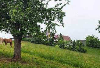 Blick zum Grundstück