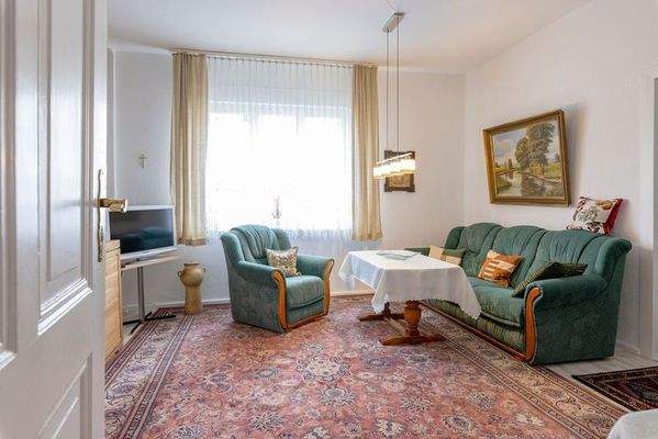 Blick ins Wohnzimmer EG