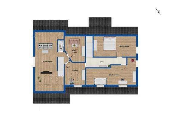 Grundriss - Dachgeschoss