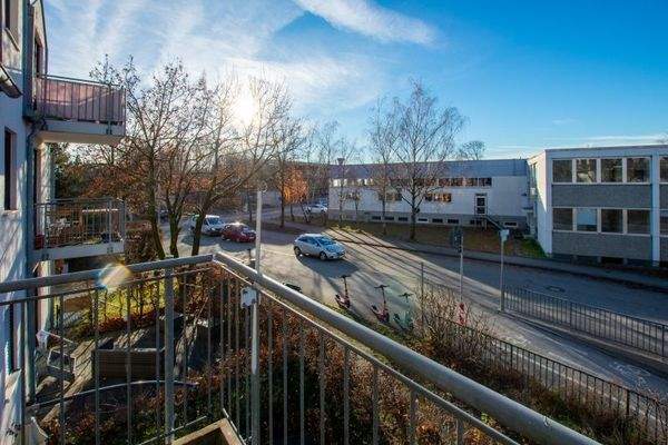 Ausblick vom Balkon aus