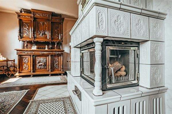 Kaminofen im Wohnzimmer