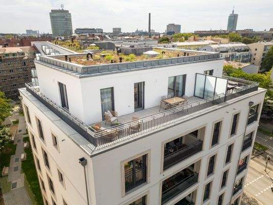 Dachterrasse Luftansicht