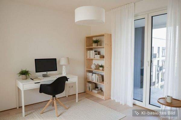 Arbeitszimmer visualisiert