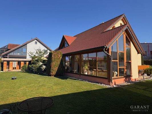 Ansicht EFH, Gartenseite