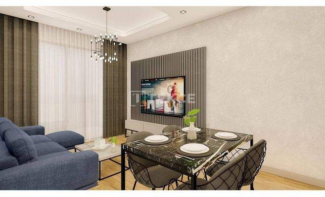 Sea View Real Estate in a Two-Block Site in Alanya Kargıcak