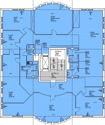 Grundriss 383 m² Büroetage
