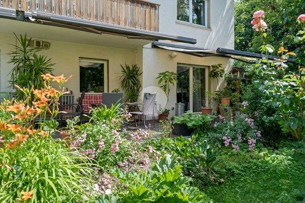 Blick auf die Terrasse