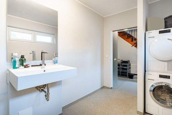 Blick in das Badezimmer