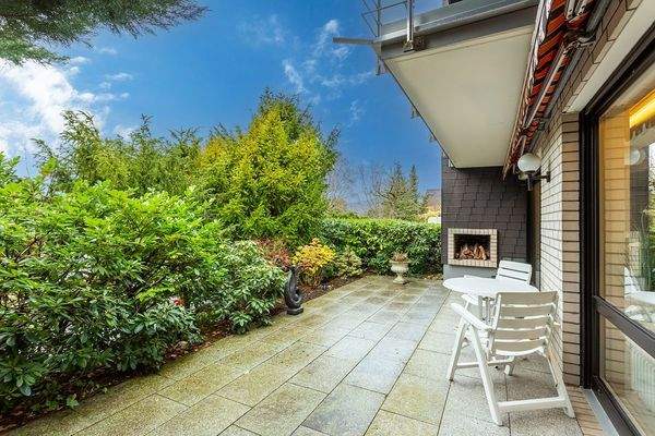 NordWest-Terrasse zum Wohnzimmer