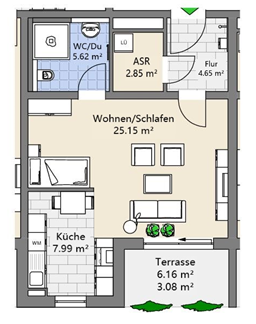 Wohnung 2 Grundriss