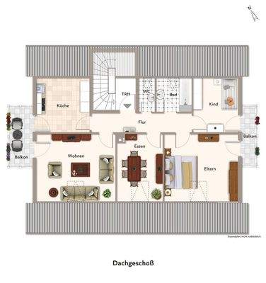 Dachgeschoß - Grundriß